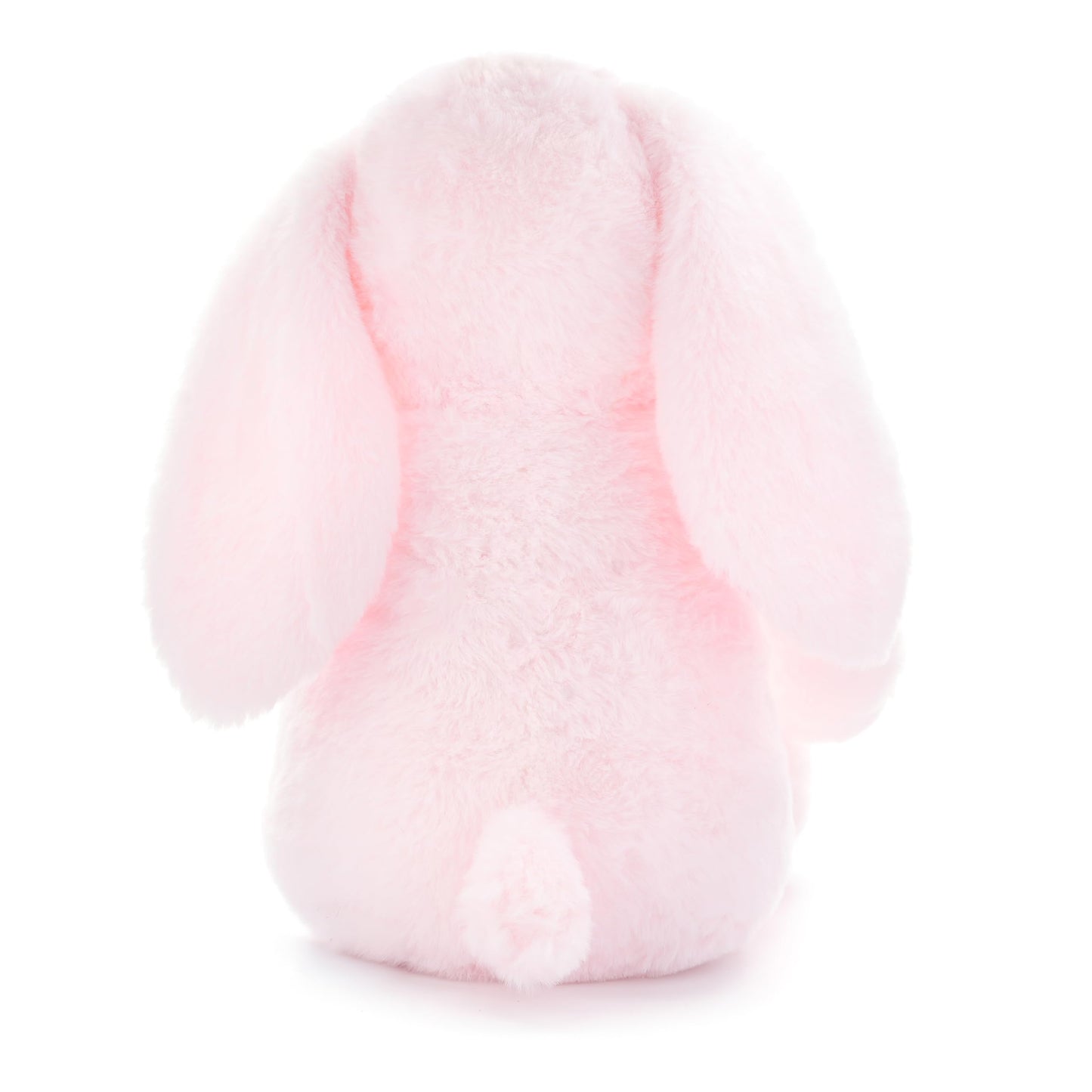 WEIGEDU Pink Rabbit Bunny Stuffed Animal Plush Toys with Floppy Ears & Heart Print for Lover, Kids, Boys, Girls, Babies - Perfect Birthday Nursery Décor Easter Christmas Bedtime Gift