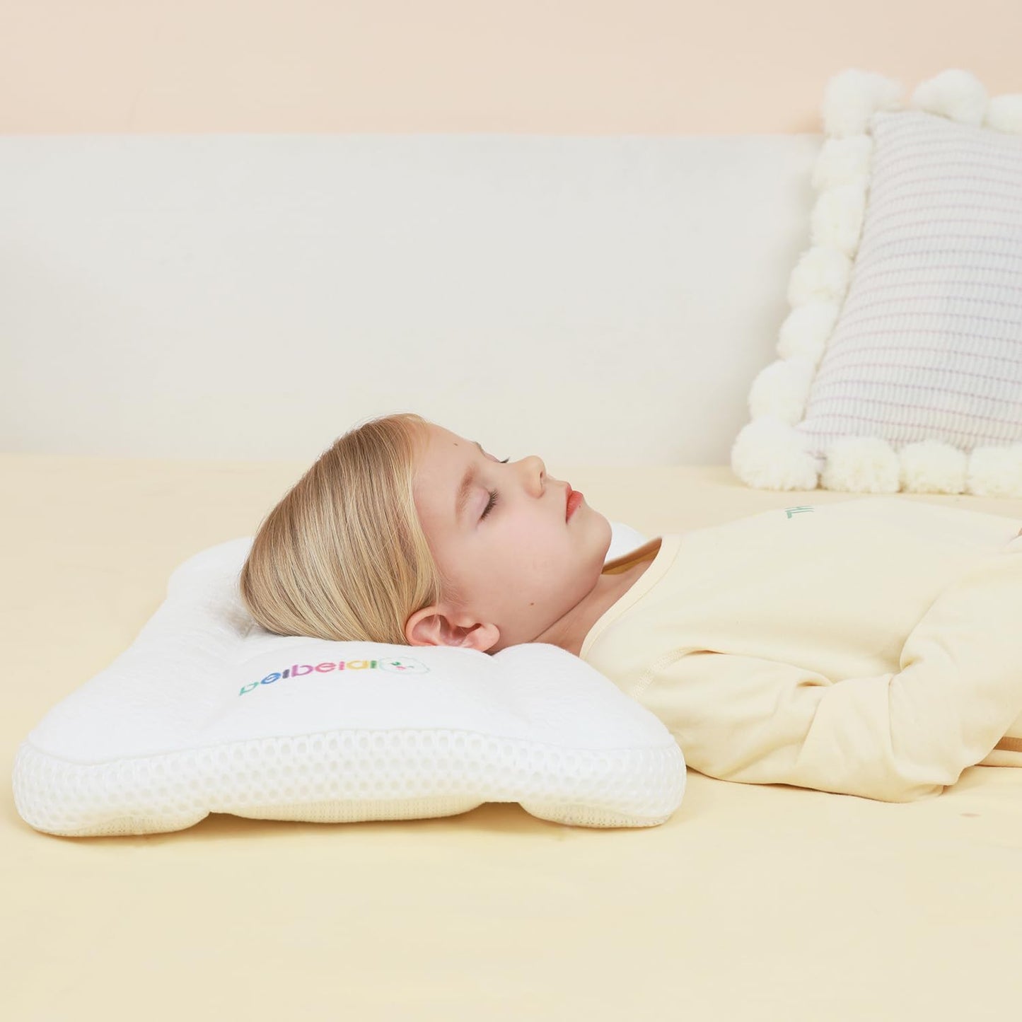 Hebove Kids Pillow, Kids Pillows for Sleeping, Baby Pillow, Toddler Pillows, Baby Pillows for Sleeping for Newborn, Toddler Pillow 1-3 Year Old, Machine Wash,Toddler Pillow 3 Year Old