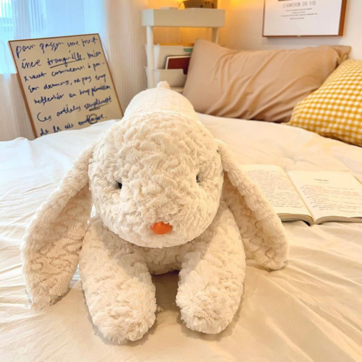 Ryttir 40 Inch 15% Chubbier Large Bunny Stuffed Animal,Soft Rabbit Plush Stuffed Bunnys Body Pillow for Kids and Adults - Perfect Valentine Rabbits Gifts for Cuddling