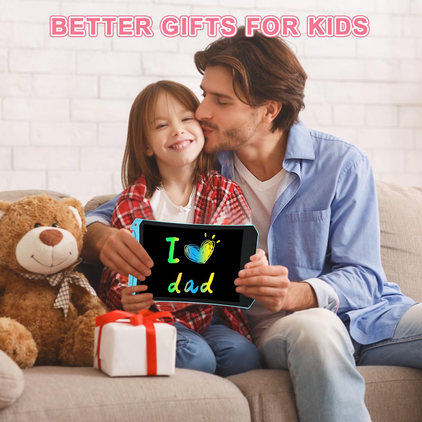 cimetech Toddler Girl Gifts, LCD Writing Tablet 2 Pack, Kids Toys for 3 4 5 6 Year Old Boys, 8.5 Inch Drawing Pad Painting Coloring Books, Travel Essentials Activities, Birthday Gifts Toddler Age 1-3
