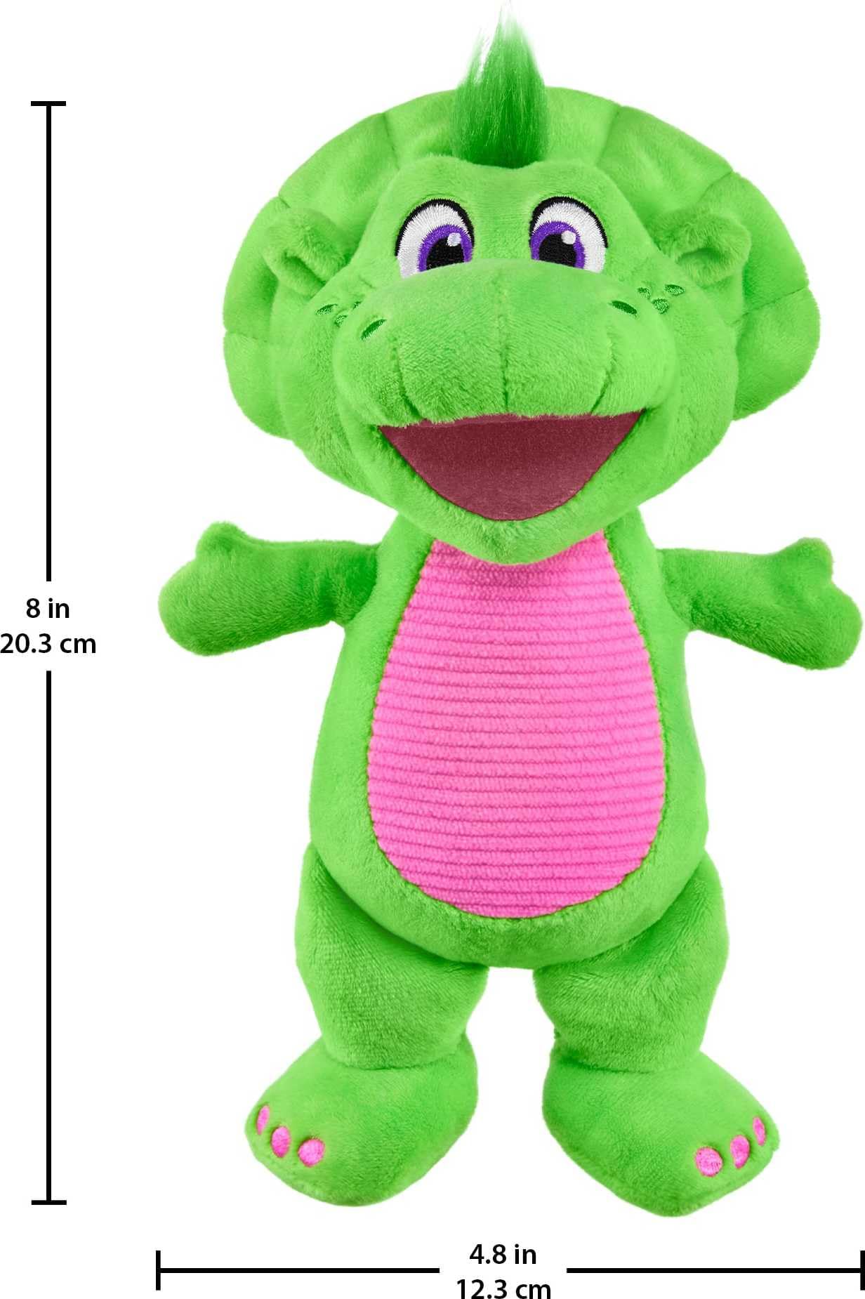 Barney’s World Toddler Toy Plush Baby Bop 8-Inch Dinosaur Character for Preschool Kids Ages 2+ Years
