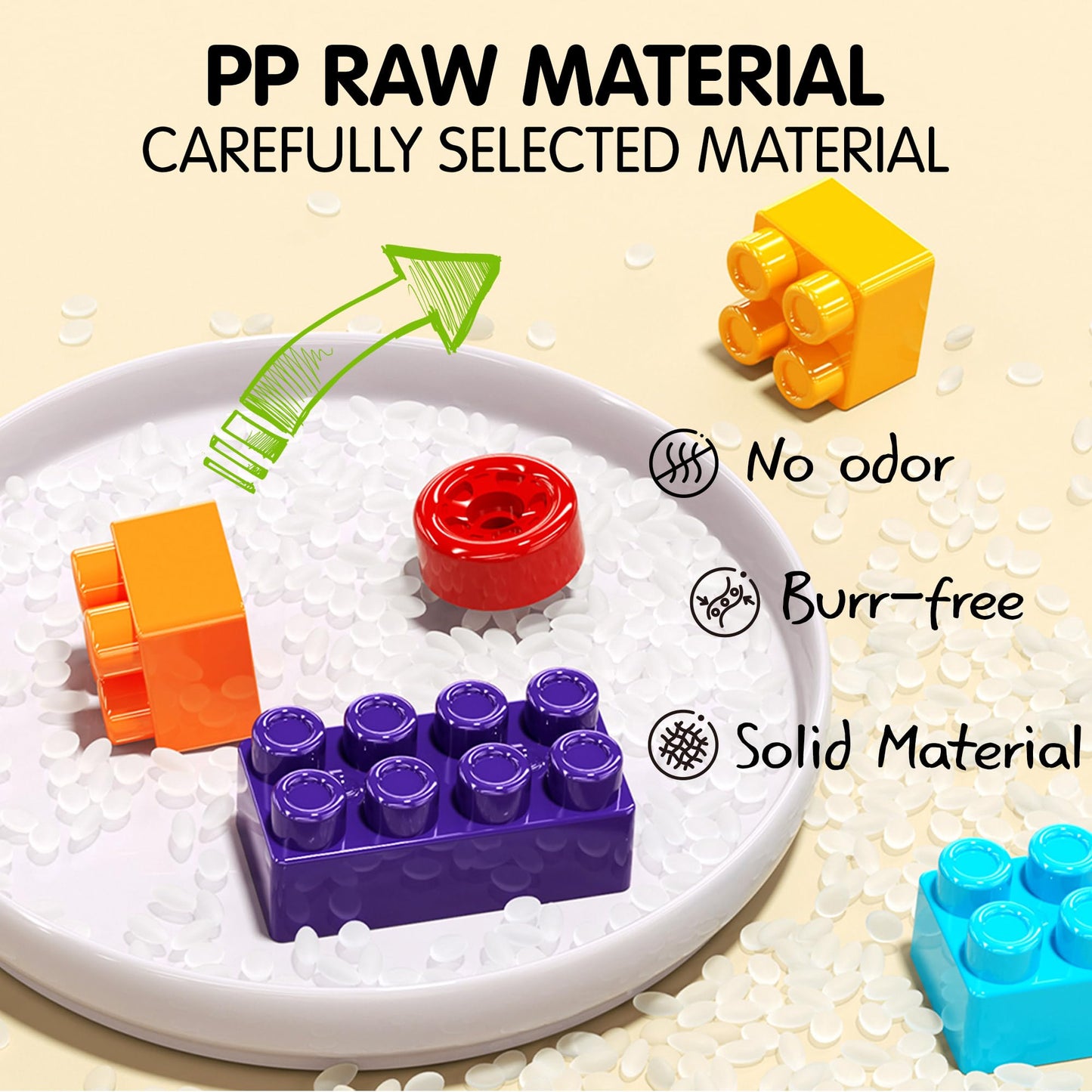 DIYBee 200 Pcs Building Blocks for Toddlers 1-3 & Up ā STEM Toy Building Set with Storage Box, Mega Interlocking Building Blocks for Kids Boys & Girls, 20+ Creative Builds Educational Toy