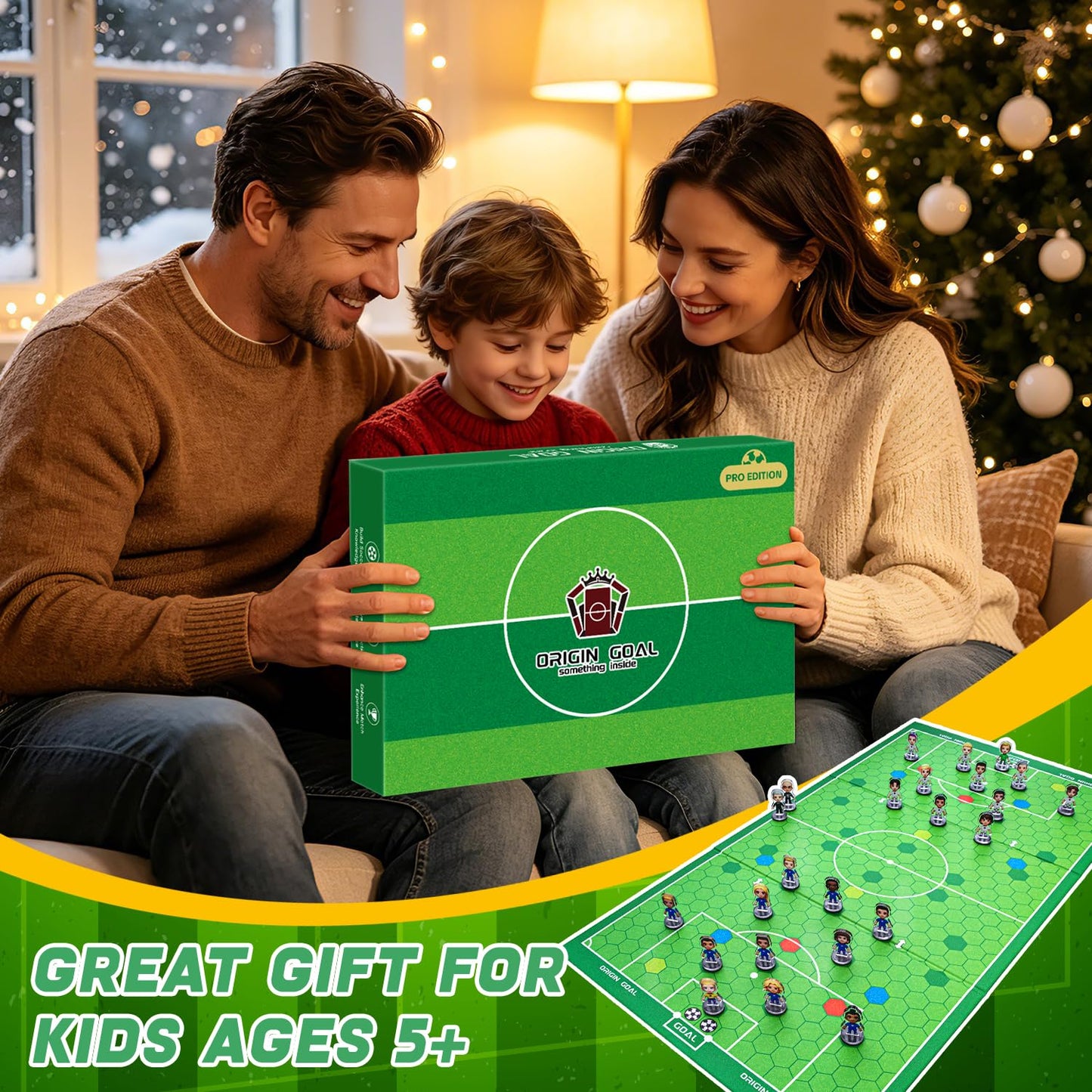Original Soccer Board Game 2026 Soccer Event Interactive Soccer Toy Gift - Foosball Table Game for Indoor Home Party Family Perfect Christmas Birthday Tabletop Football Gift for Kids