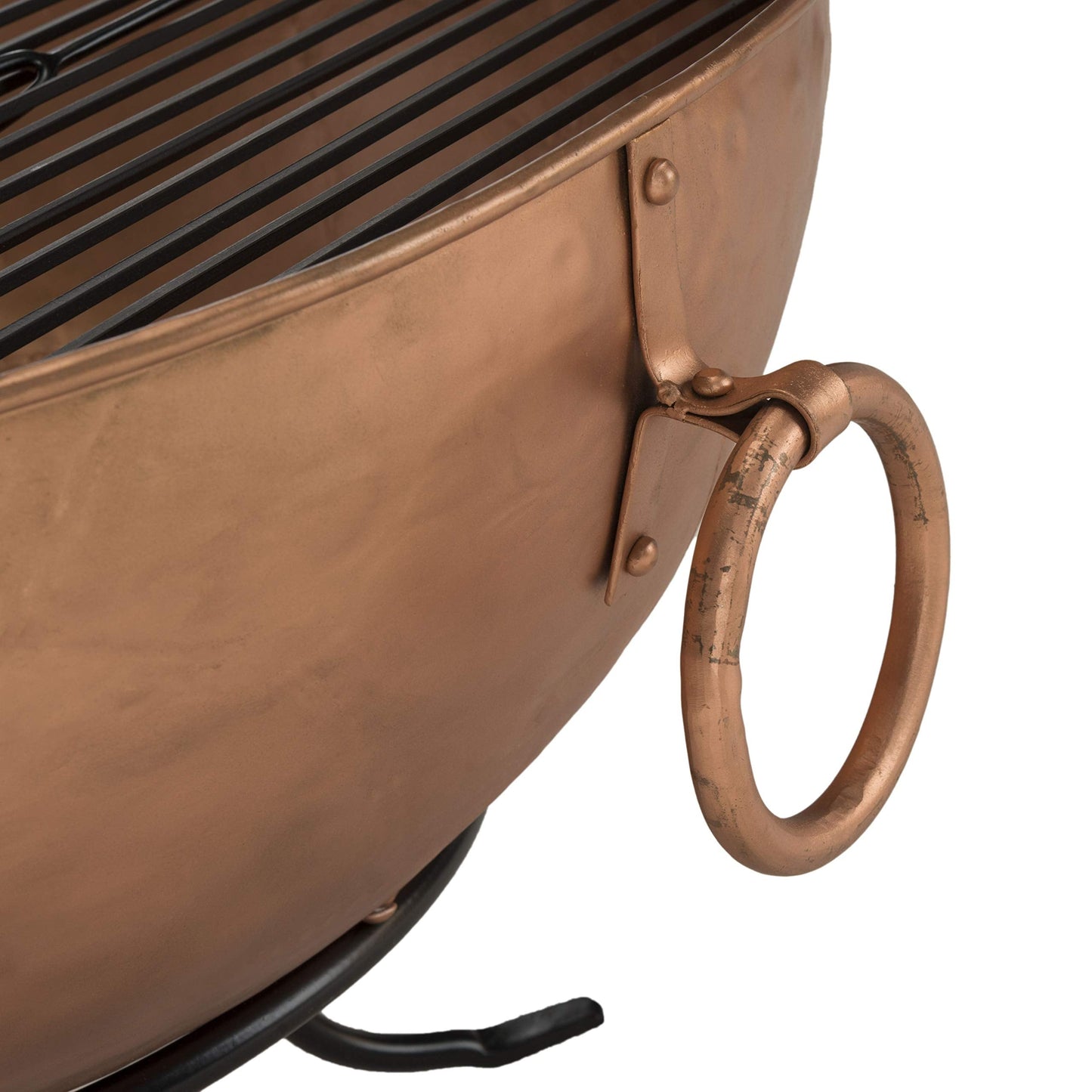Safavieh Outdoor Collection Bangkok Fire Pit, Copper and Black