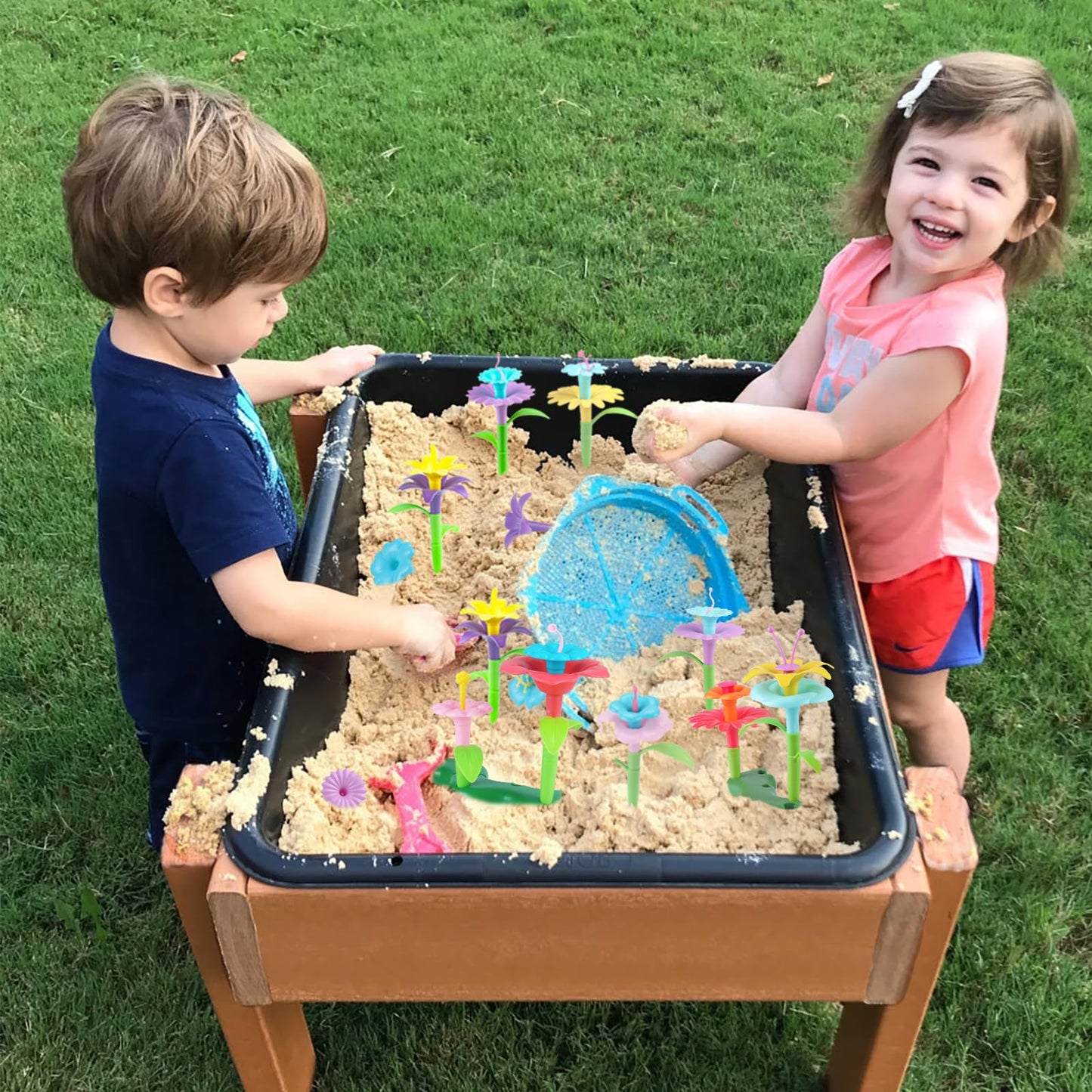 CENOVE Birthday Toys Gifts for 3 4 5 Years Old Toddler Girls Boys,Flower Garden Building Toy STEM Educational Activity Preschool Gift Toys for Kids Age 3+ with Storage Box