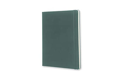 Moleskine Classic Notebook, Hard Cover, Ruled/Lined, XL (7.5" x 9.5"), Forest Green, 192 Pages