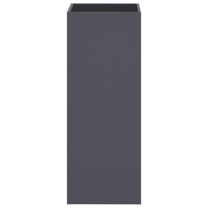 FMPGJLYH Modern Tall Metal Planter Box, 29.5 Inch Rectangular Garden Flower Pot for Patio, Balcony and Indoor Home Decor, Durable Cold-Rolled Steel, Anthracite