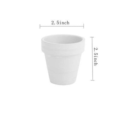 FCFKUK 24pcs Small Mini Clay Pots, 2.5'' Terracotta Pot Clay Ceramic Pottery Planter, Cactus Flower Terra Cotta Pots, Succulents Nursery Pots, with Drainage Hole, for Indoor/Outdoor