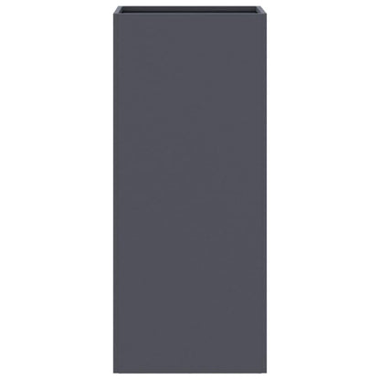 FMPGJLYH Modern Tall Metal Planter Box, 29.5 Inch Rectangular Garden Flower Pot for Patio, Balcony and Indoor Home Decor, Durable Cold-Rolled Steel, Anthracite