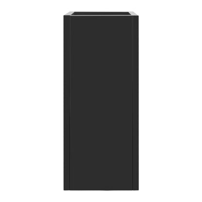 Tall Metal Planter with Removable Inner Shelf, Steel Raised Garden Bed in Black, Heavy Duty Freestanding Flower Box for Indoor Outdoor, Large Plant Container for Patio Balcony, 30 Inch Tall