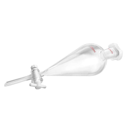 QWORK Separating Funnel with 24/29 Joints and PTFE Plug, 250ml