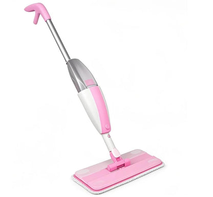 Lullulii Kids Spray Mop,Fun & Functional Toddler Cleaning Set,Real Working Mop for Floors,Pretend Play – Includes Spray Bottle, 2 Washable Microfiber Pads, Montessori Kids Cleaning Toy Set -Pink