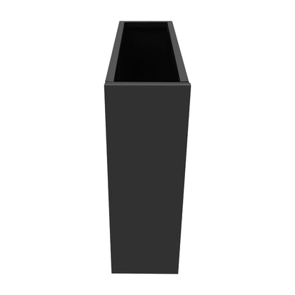 Metal Planter Box, 34*10*30In Rectangular Steel Planter Box with Water Bag and Gloves, Indoor &outdoor Metal Garden Box with Drainage Hole for Gardens, Courtyards, Balconies, Black (30 In Tall)