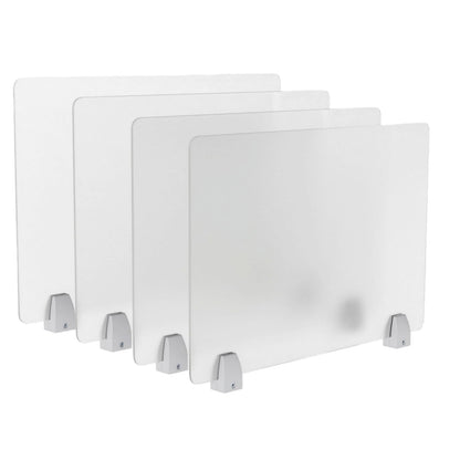 tonchean 4-Piece Desk Dividers Office Privacy Partitions, Privacy Desk Panel Protective,Table Divider with Clamps for Offices, Schools,Call Centers Workstation- 23.6“L x 15.8”W
