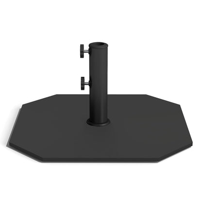 Helios&Hestia 40lbs Square Heavy Duty Outdoor Patio Umbrella Base, Steel Plate Stand Weight with 4 Non-Slip Pads, Fits 7 to 11ft Market Umbrellas, Black