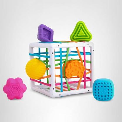 Fat Brain Toys InnyBin Shape Learning Toys, Sensory Toys for Babies and Toddlers, Baby Toys Ages 10 Months+