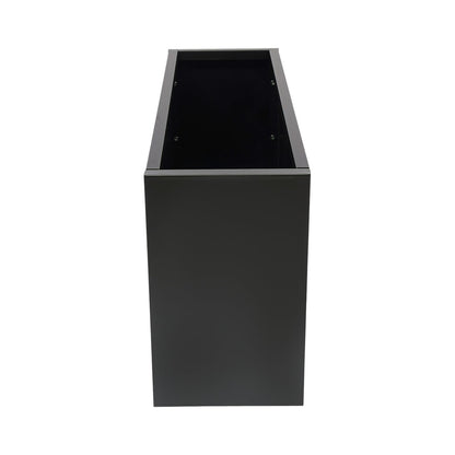 LuYuLTONG Modern Metal Planter Box, 36" L x 12" W x 20" H, Rectangular Galvanized Steel Raised Garden Bed with Drainage Hole&Gloves, Flower Planter Pot for Patio, Yard, Porch