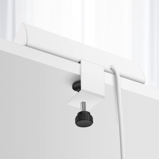 Jgstkcity Desk Clamp Power Strip,40W Total Fast Charging Station,2 PD 20W USB C Ports,Desk Edge Mount Surge Protector for Home, Office,3 Outlets,Fit 1.96" Tabletop Edge,ETL Listed,White