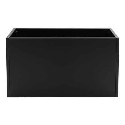 HCYHSLH Heavy-Duty Metal Planter Box, Steel Rectangular Garden Box, High-Temperature Baking Paint Freestanding Indoor/Outdoor Planters w/Removable Insert Shelf, Drainage Holes, Gloves, Black