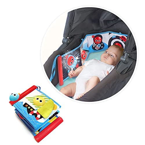 Yookidoo First Soft Cloth Baby Book - Lights and Music (0 to 12 Months). Essential Toy for Infant and Newborn's Playmats Promotes Sensory Development and Tummy-Time Training