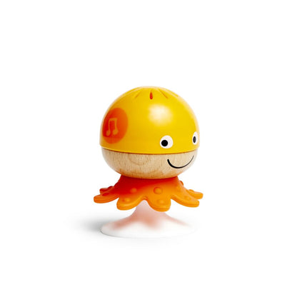 Hape Put-Stay Rattle Set | Three Sea Animal Suction Rattle Toys, Baby Educational Toy Set