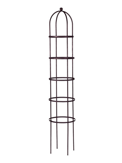 Gardener's Supply Company 7 Foot Tall Garden Obelisk | Sturdy Steel Jardin Trellis Support | for Climbing Plants, Vines, Clematis & Flowers - 15-1/2"D x 84" H