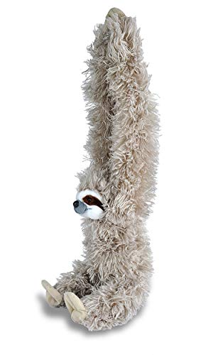 Wild Republic Hanging Three Toed Sloth Plush, Stuffed Animal, Plush Toy, Gifts for Kids, Zoo Animals, 30 inches