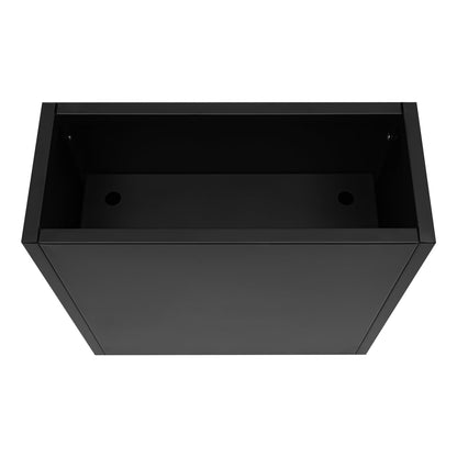 HinLIaDa Metal Planter Boxes, Tall Outdoor/Indoor Planter Box, Rectangular Large Flowerpot with Drainage Holes, Heavy Duty Steel Flower Pot for Commercial Residential, Patio, Deck, Garden, Black