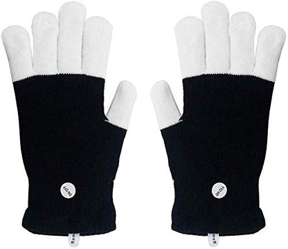 Luwint Kids LED Gloves Finger Light up Gloves - Flashing Autistic Cool Toys for Boys Girls, Children 3-7 Years