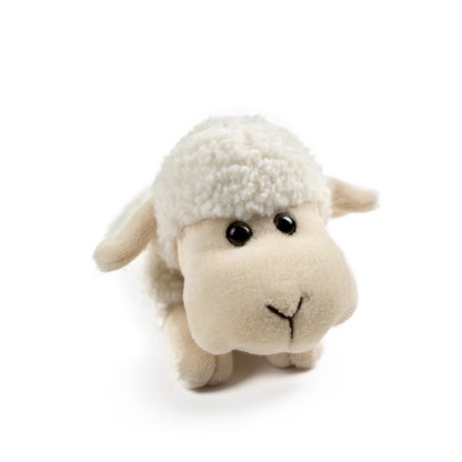 Tiny Heart Sheep Stuffed Animal, Lamb Stuffed Animal, Sheep Plush Toy, Cute Soft Stuffed Lamb Kids Boys and Girls Birthday Baby Home Decor Cuddly White Lamb Toys (Prone Position)