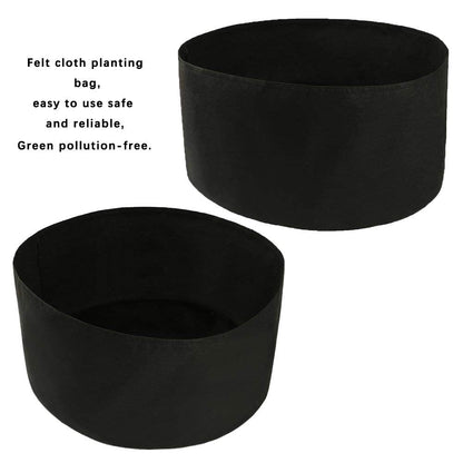 Xnferty 100 Gallons Extra Large Round Raised Garden Bed, Deep Soil Diameter 38"/ Height 20" Planting Container Grow Bags Durable Felt Fabric Planter Pot for Plants,Vegetables,Flowers (Black)