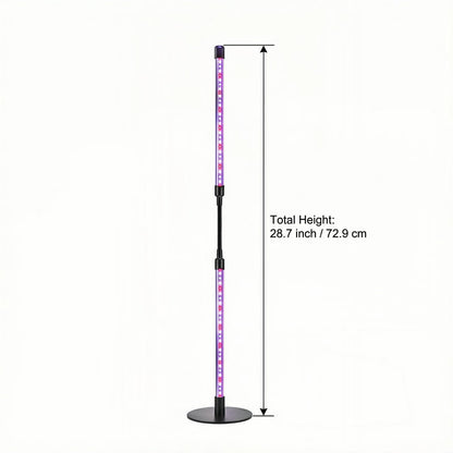 TheOneGrow Desk Grow Light for Indoor Plants with Timer, 28.7" Flexible Gooseneck Plant Light for Desk, 4-Dimming Levels, USB Powered Office Grow Light for Succulents, Herbs