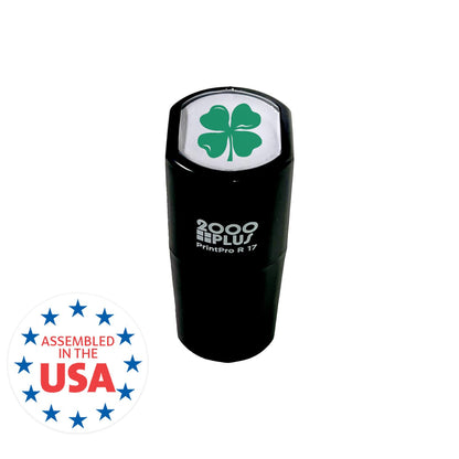 Four Leaf Clover Stamp / 2000 Plus Self Inking St. Patrick's Day Stamper / 9/16" Small Imprint Teacher Reward Rubber Stamp/Lucky Planner Worksheet Spring Holiday Stamp