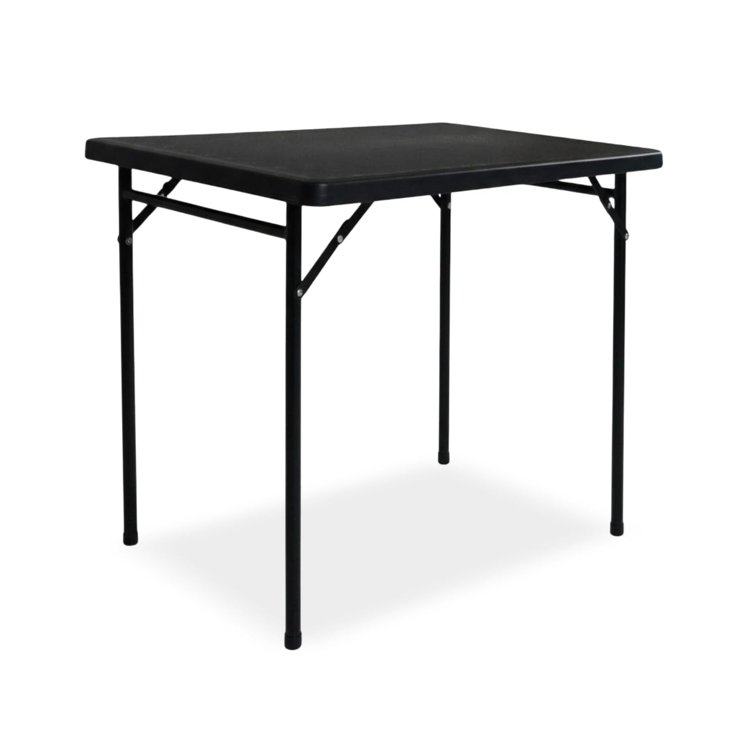 3ft Rectangular Folding Table for All-Occasion, Foldable Table with HDPE Tabletop and Steel Legs, Durable and Stable Small Folding Table, Perfect for Camping, Picnic, Party, Indoor & Outdoor, Black
