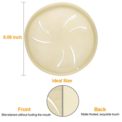 HONGEZEY Glow-in-The-Dark Flying Discs, Interactive Dog Flyer Toys, Soft Lightweight Dog Catch and Fetch Toys, Floats in Water & Safe on Teeth, 9 inch (Large, Glow)