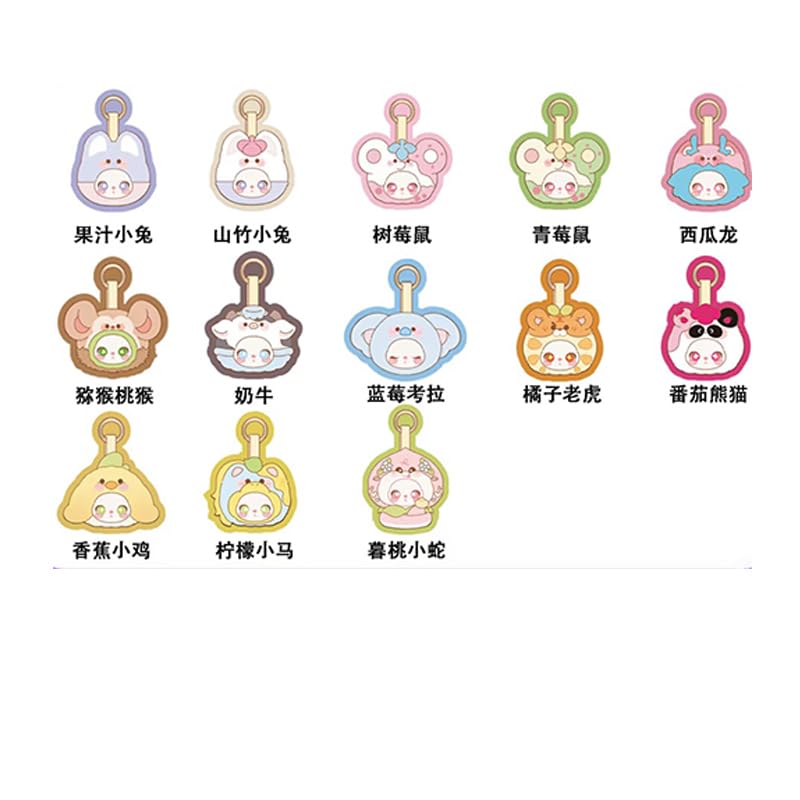 Meokro Mini Liila Garden Tea Party Series Vinyl Box Plush Doll, Figure Mystery Collectible Toys Bag Charm Pendant Birthday Gift, Random 1Pc