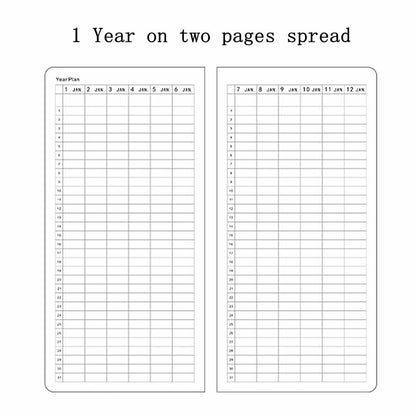 Undated Weekly Planner Notebook Pocket Organizer Appointment Book Journal Notebook A6 Week Plan Notepad (Sky blue with cover)