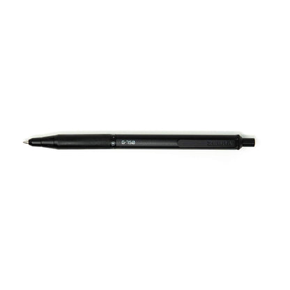 Zebra Pen – STEEL Series Premium Gel Pens – G-750 Retractable, 0.7mm Medium Point Black Ink, Rapid Dry Ink, Comfort Knurled Grip, Black Brass Barrel, Refillable, Japanese Craft Detail, 2-Pack (49812)