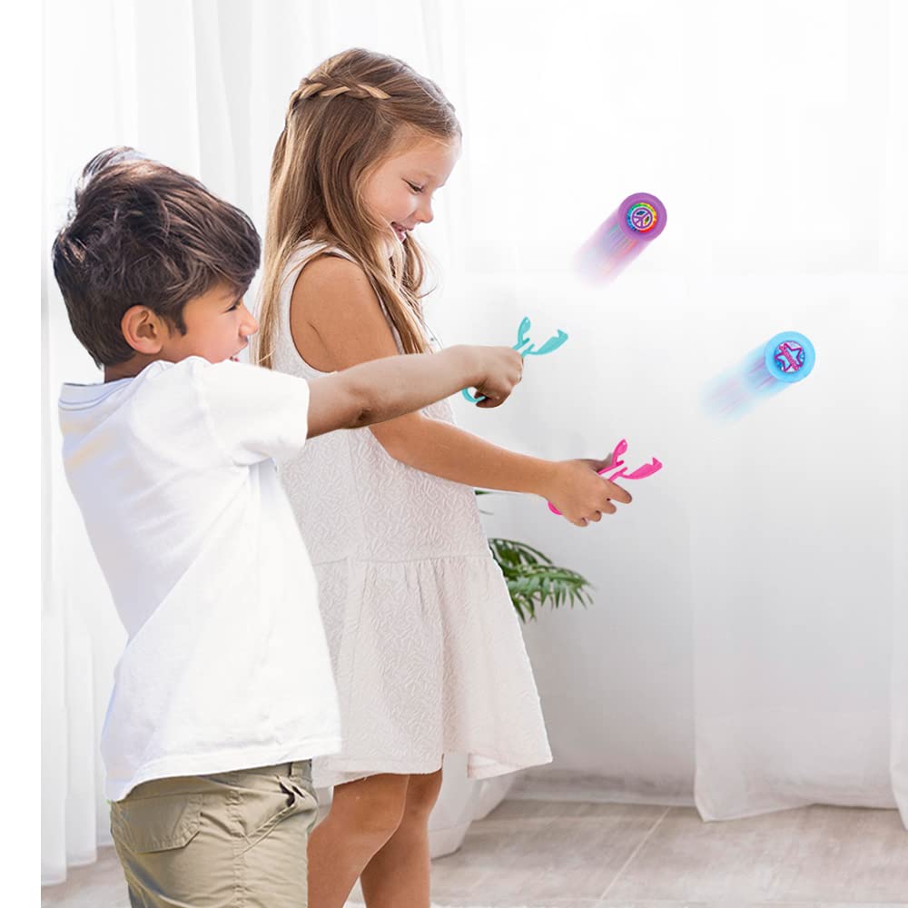 ArtCreativity Mini Disk Shooters, Set of 48, Flying Disc Toys for Kids in Assorted Designs, Cool Outdoor Toys for Boys and Girls, Goodie Bag Stuffers and Party Favors for Any Party Theme