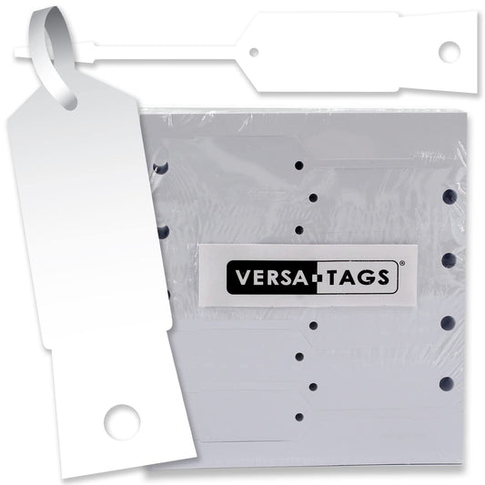 WHITE Self-Locking Arrow Key Tags (1,000 per pack) Size 4 1/2" X 3/4" (WHITE)