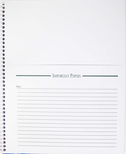 The Essential Information Organizer - All Of Your Critical Household and Financial Information In One Place - Spiral Bound 10x8