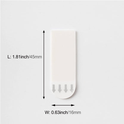 132 Pack Small Replacement Adhesive Strips Refill, Poster Strips, Damage-Free Hanging Strips for Wall Hooks, No Tools Removable Sticky Strips for Home, Office, and Dorm Decor, White Adhesive