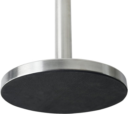 Steelware Central Paper Towel Holder with Side Rod, Stainless Steel, Easy Tear Dispenser for Home Kitchen Countertop Tabletop (Silver)