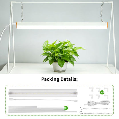 PROTOPIA 10W Grow Light Stand Kit for Indoor Plants, 2ft Plant Grow Rack with Full Spectrum, Enhanced Red Light for Flowering, Height Adjustable Iron Bracket, on and Off Switch