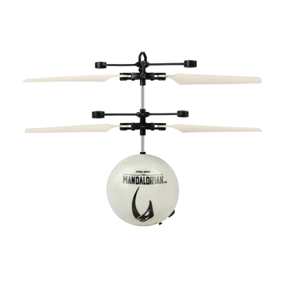 World Tech Toys Star Wars Mando Flying Toy – Motion Sensing Flying Ball with USB Charging - Star Wars Licensed - Indoor/Outdoor Drone for Kids Ages 6+