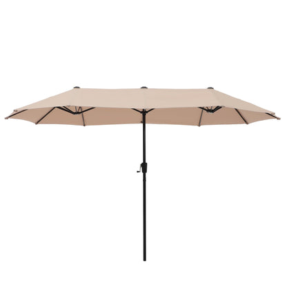 HERA'S PALACE 13 ft Rectangle Patio Umbrellas Large Outdoor Umbrella with Crank Powerful UV Protective Table Umbrella Outdoor Patio for Backyard, Pool, Garden, Deck