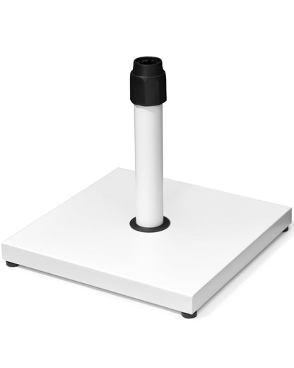 JOINHOM 45lbs Patio Umbrella Base - Heavy Duty Outdoor Patio Market Umbrella Stand for Deck, Poolside, Balcony, Wind-Resistant Design, White