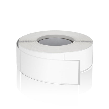 White Rectangle Stickers 3 x 1 Inch Color Coding Labels Vinyl Roll Self-Adhesive Waterproof Removable 500 PCS