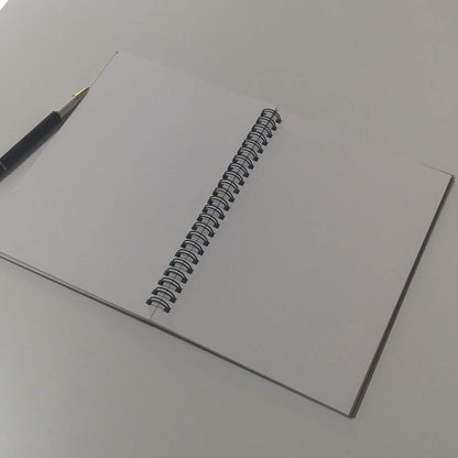 YUREE A5 Spiral Notebook Blank, 100gsm Thick Paper & Hard Kraft Cover, 60 Sheets (120 Pages), 8.35" x 5.9", Brown, 5 Pack