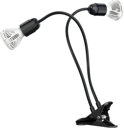 SANSI LED Grow Lights for Indoor Plants, 300W Full Spectrum Gooseneck Clamp Grow Lamp, 20W Power Plant Light with High PPFD for Seeding, Lifetime Free Bulb Replacement Plant Lights for Indoor, 2 Head